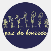 pas de Bourree Sticker