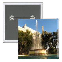Pasadena's Water Cooling Fountain Pinback Button