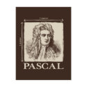 Pascal = 1 newton per square metre math joke postcards