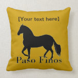 Paso Finos - Personalize It Throw Pillow