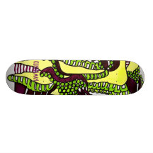 "PASS THE PEAS PLEASE" skateboard