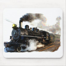 Passenger Steam Train Mousepad