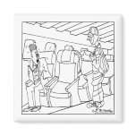 Passenger Wears a Parachute