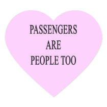 Passengers are People Too Sarcastic Travel Sticker