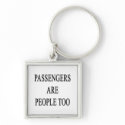 Passengers are People Travel Slogan keychains