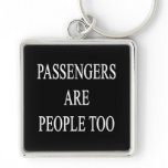 Passengers are People Travel Slogan Luggage Tag keychains