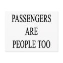 Passengers are People Travel Slogan postcards