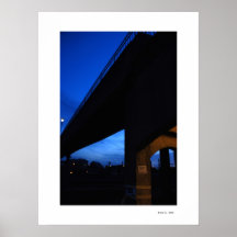 PASSERELLE AT NIGHT Poster