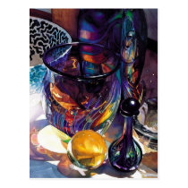 "Passing the Flame" Art Glass Watercolor postcards