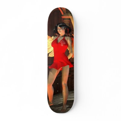 "Passion" Custom Skateboard Sexy Pinup Deck Art by sexyshirts2