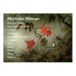 Passion Flowers and Hummingbirds Business Card Template