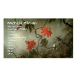 Passion Flowers and Hummingbirds Business Cards
