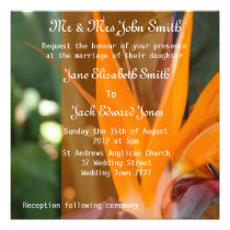 Passion in Paradise tropical  Wedding Invitations invitations