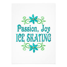 Passion Joy Ice Skating Personalized Announcements