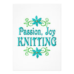 Passion Joy Knitting Invitation