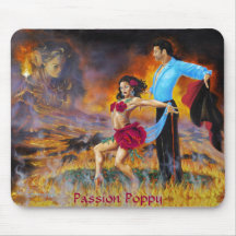 Passion Poppy Mouse Pad