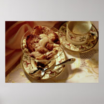 Passover dessert served in a glass bowl poster