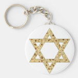 Passover Matzoh Star of David Key Chain