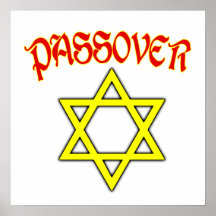 Passover Red, Black & Gold Posters
