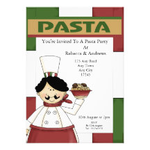 Pasta Party Invites