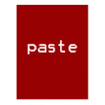Paste and Copy T-shirts Postcards