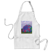 Pastel balloon inflating, xlta event aprons
