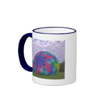 Pastel balloon inflating, xlta event coffee mug
