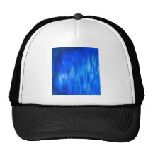 Pastel Blue Blaze (abstract expressionism) Hat