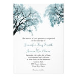 Pastel Blue Trees - Wedding Invitations invitations