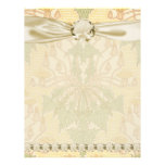 pastel botanical art nouveau nature pattern letterhead design