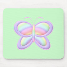 Pastel Butterfly Mousepad