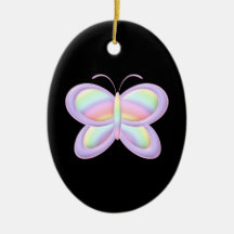 Pastel Butterfly Ornaments
