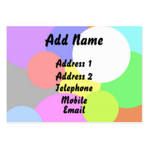 Pastel Circle Business Card