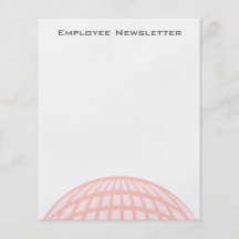 Pastel Circle Globe Corporate Business Custom Flyer