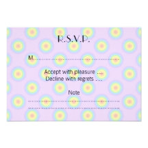 Pastel Circles Pattern. Custom Invitation