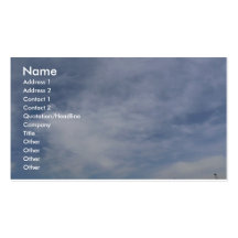 Pastel Clouds Business Card Templates