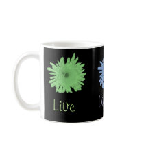 Pastel Coloful Chrysanthemums Coffee Mugs