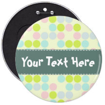 Pastel Colors, Dot Pattern Pins