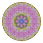 Pastel Colors Mandala Round Stickers