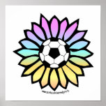 Pastel Colours Soccer Daisy