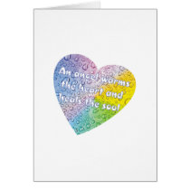 Pastel Droplets Angel Heart Card
