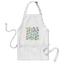 Pastel Easter Eggs Print Apron