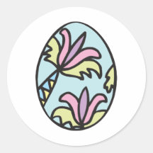 Pastel Egg Round Sticker