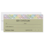 Pastel Florals Gift Certificate