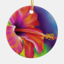 pastel flower christmas tree ornament
