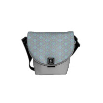 Pastel Flower Kaleidoscope pattern mini messenger messenger bags