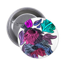Pastel Flowers Pins