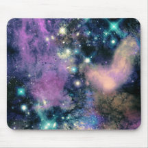 Pastel Galaxy Stars Mousepad