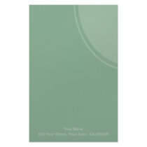 Pastel Green mod circle Stationery Design