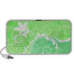 Pastel Greens and White Grunge PC Speakers